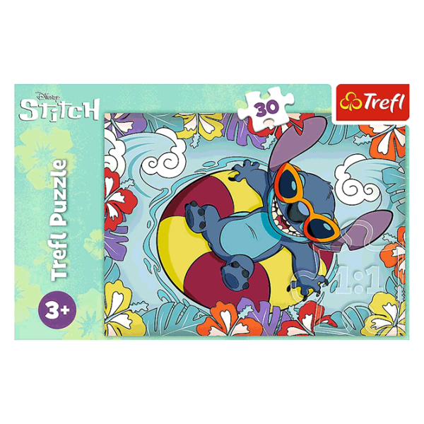 Puzzle Trefl Lilo&Stitch on vacation 3+/ Количество деталей: 30 photo 3 Puzzle Trefl Lilo&Stitch on vacation 3+/ Количество деталей: 30 photo 3