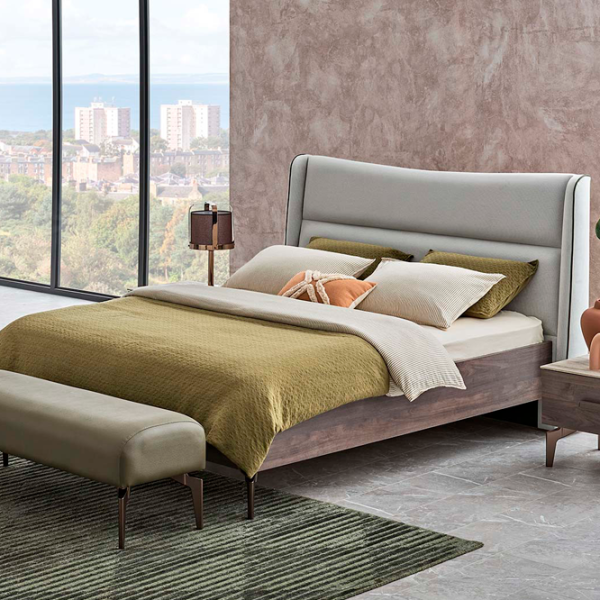 Кровать Dogtas Piero 180 x 200 см / ЛДСП / Светло-серый photo 4