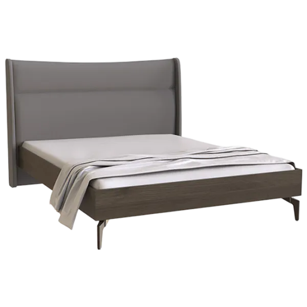 Кровать Dogtas Piero 180 x 200 см / ЛДСП / Тёмно-серый photo 1