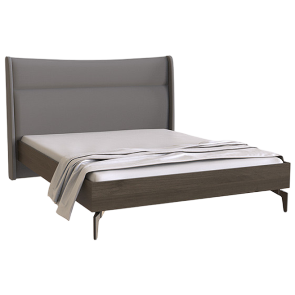 Кровать Dogtas Piero 180 x 200 см / ЛДСП / Тёмно-серый photo 1