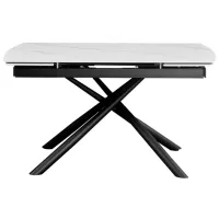 Кухонный стол раскладной DecoPrim Ritmo ДСП/ Белый