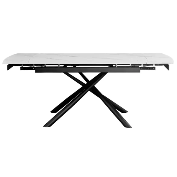 Masă de bucătărie extensibilă DecoPrim Ritmo PAL/ White photo 2 Masă de bucătărie extensibilă DecoPrim Ritmo PAL/ White photo 2