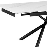 Masă de bucătărie extensibilă DecoPrim Ritmo PAL/ White photo 4