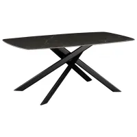 Masă de bucătărie fixă DecoPrim Lunaria PAL/ Black