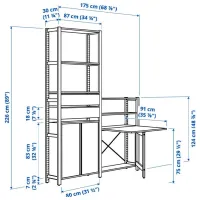 Стеллаж Ikea Ivar Сосна / Массив photo 4