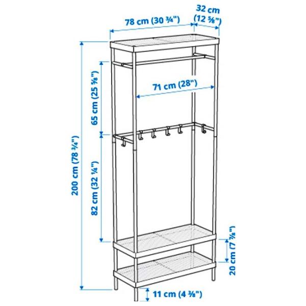 Etajeră Ikea Mackapar White / Oțel photo 6 Etajeră Ikea Mackapar White / Oțel photo 6