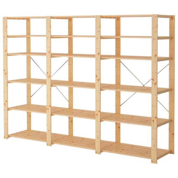 Стеллаж Ikea Hejne Белый / Массив photo 1 Стеллаж Ikea Hejne Белый / Массив photo 1
