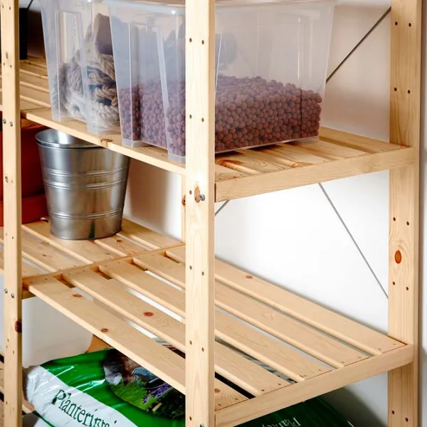 Стеллаж Ikea Hejne Белый / Массив photo 3 Стеллаж Ikea Hejne Белый / Массив photo 3