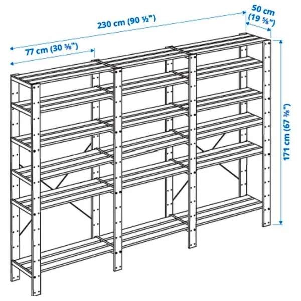 Стеллаж Ikea Hejne Белый / Массив photo 4 Стеллаж Ikea Hejne Белый / Массив photo 4