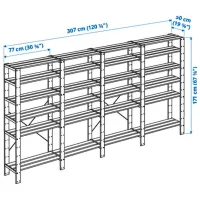 Etajeră Ikea Hejne White / Masiv photo 4