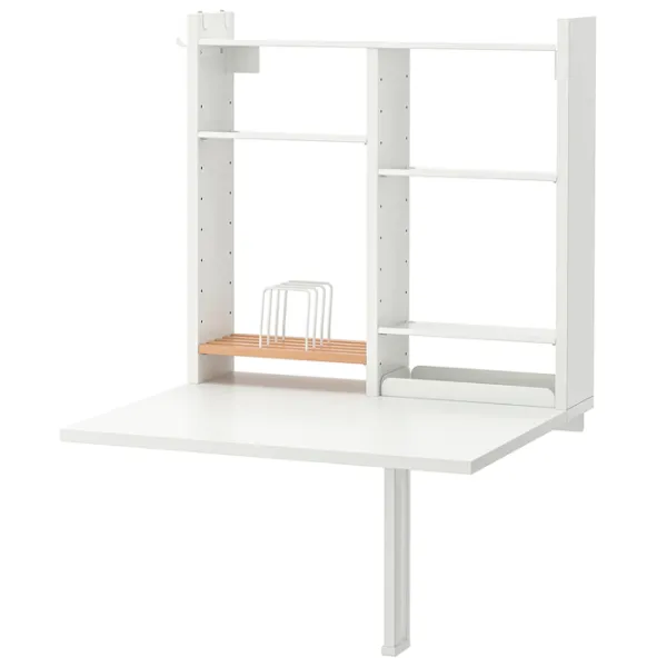 Masă de bucătărie fixă Ikea Norberg PAL/ White photo 1