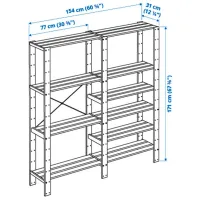 Etajeră Ikea Hejne White / Masiv photo 5