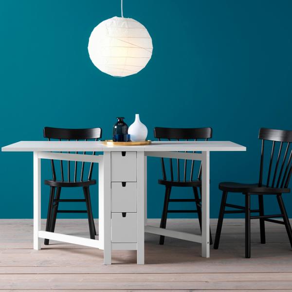 Masă de bucătărie extensibilă Ikea Norden PAL/ White photo 8