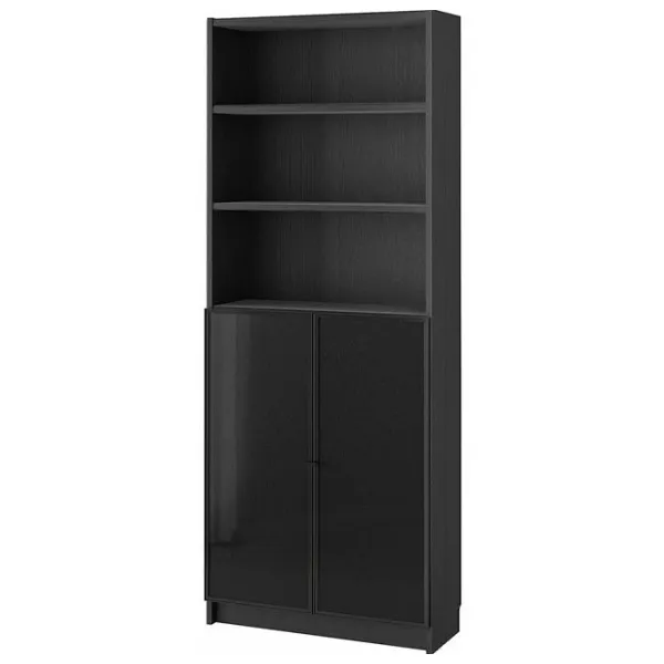 Etajeră Ikea Billy/Hogbo Black / MDF photo 1