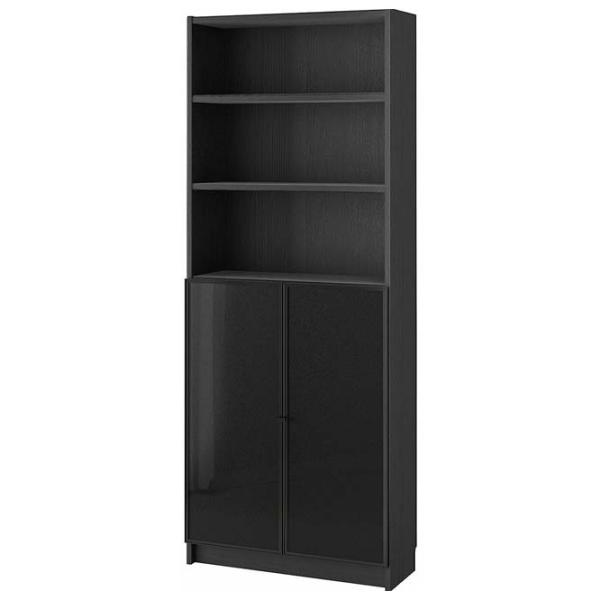 Etajeră Ikea Billy/Hogbo Black / MDF photo 1