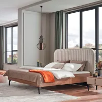 Кровать Dogtas Nova 160 x 200 см / ЛДСП / Серый