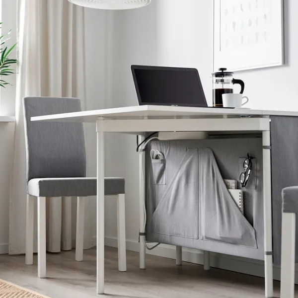 Masă de bucătărie extensibilă Ikea Kallhall PAL/ White photo 2