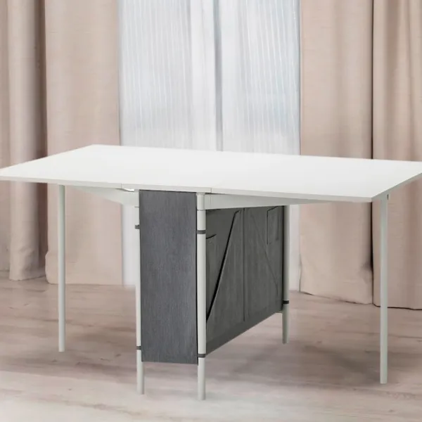 Masă de bucătărie extensibilă Ikea Kallhall PAL/ White photo 3