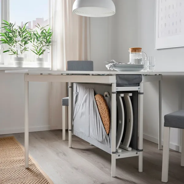 Masă de bucătărie extensibilă Ikea Kallhall PAL/ White photo 4