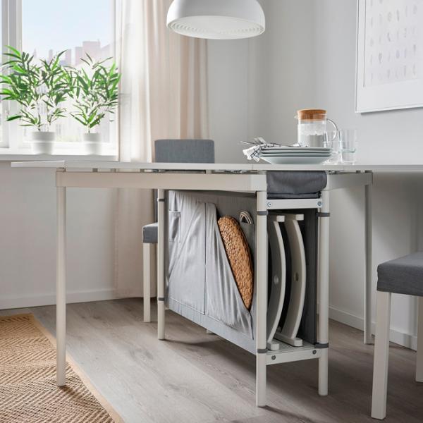 Masă de bucătărie extensibilă Ikea Kallhall PAL/ White photo 4