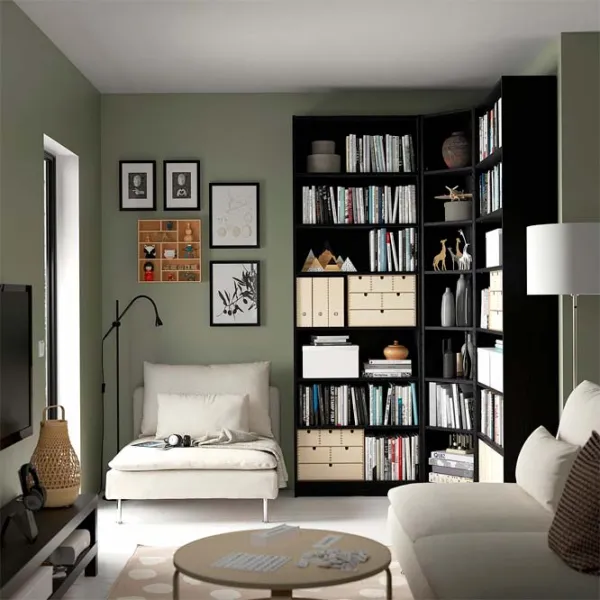 Etajeră Ikea Billy  Black / MDF photo 2