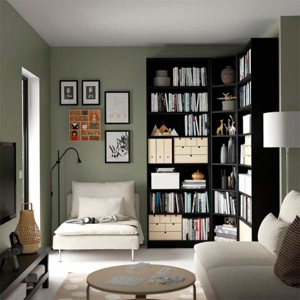 Etajeră Ikea Billy  Black / MDF photo 2