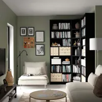 Etajeră Ikea Billy Black / MDF photo 2