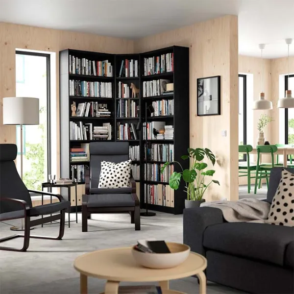 Etajeră Ikea Billy  Black / MDF photo 3