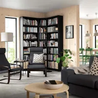 Etajeră Ikea Billy Black / MDF photo 3