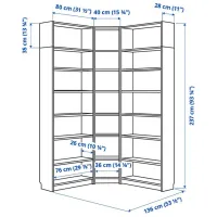 Etajeră Ikea Billy Black / MDF photo 6