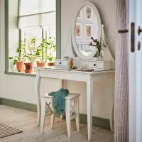 Туалетный столик Ikea Hemnes ЛДСП / White photo 2
