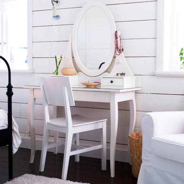 Masă de toaletă Ikea Hemnes PAL / White photo 4 Masă de toaletă Ikea Hemnes PAL / White photo 4