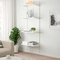 Etajeră Ikea Boaxel White / Oțel photo 2