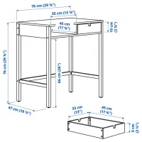 Туалетный столик Ikea Nordkisa ЛДСП / Дуб Сонома photo 7