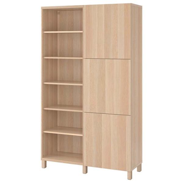Etajeră Ikea Besta White Oak / Masiv photo 1