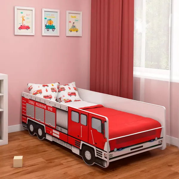 Детская кровать ACMA Meble VI/Fire Truck 70 x 140 см / ЛДСП / Красный photo 4 Детская кровать ACMA Meble VI/Fire Truck 70 x 140 см / ЛДСП / Красный photo 4