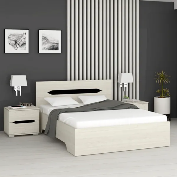 Кровать Marcel Prod Valencia 120 x 200 см / ЛДСП / Дуб Якорь Светлый photo 3