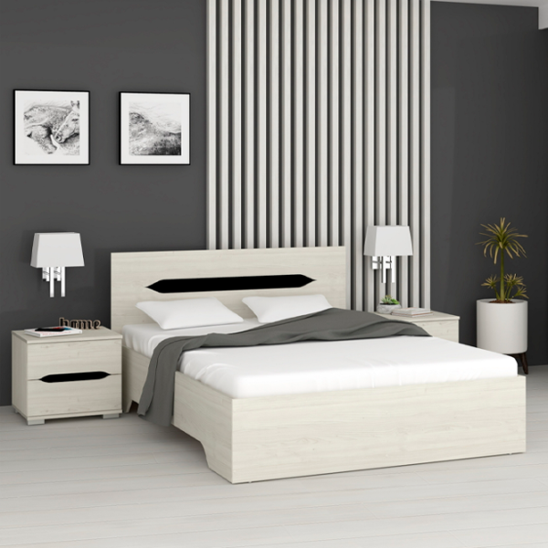 Кровать Marcel Prod Valencia 120 x 200 см / ЛДСП / Дуб Якорь Светлый photo 3