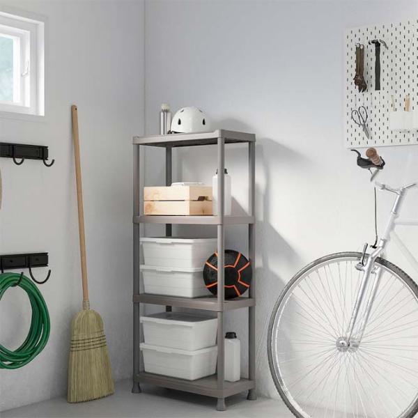 Etajeră Ikea Runmaro Dark Gray / Plastic photo 2