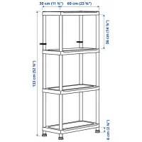 Etajeră Ikea Runmaro Dark Gray / Plastic photo 6