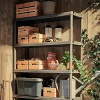 Etajeră Ikea Runmaro Dark Gray / Plastic photo 3
