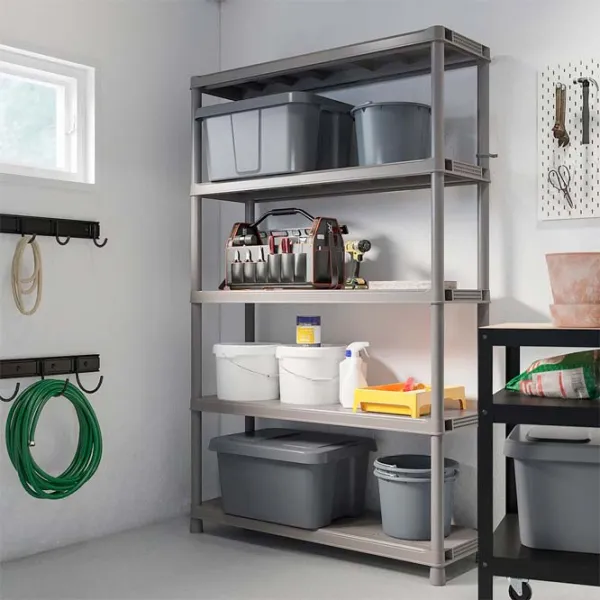 Etajeră Ikea Runmaro Dark Gray / Plastic photo 4