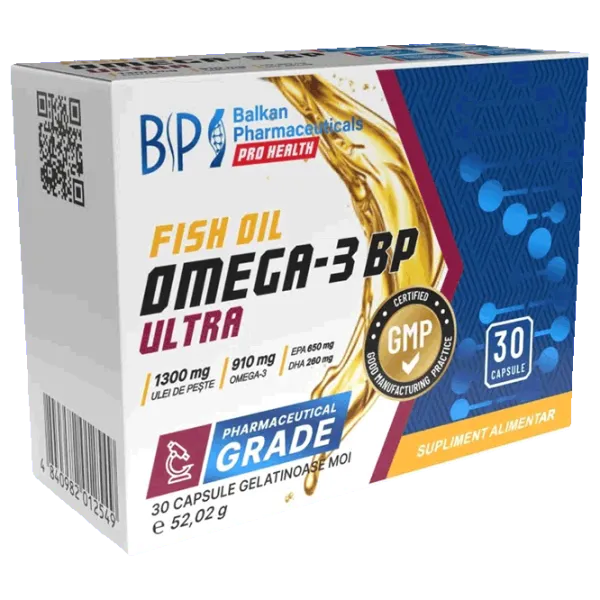 Vitamine și minerale Balkan Pharmaceuticals Omega 3 ULTRA (4840982012549) 30 photo 1 Vitamine și minerale Balkan Pharmaceuticals Omega 3 ULTRA (4840982012549) 30 photo 1