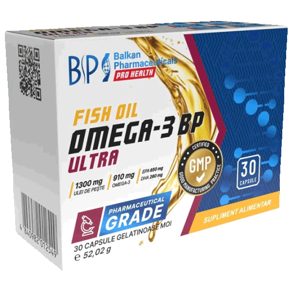 Vitamine și minerale Balkan Pharmaceuticals Omega 3 ULTRA (4840982012549) 30 photo 1 Vitamine și minerale Balkan Pharmaceuticals Omega 3 ULTRA (4840982012549) 30 photo 1