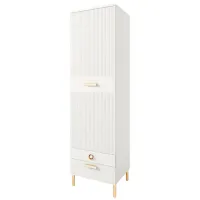 Dulap penal ML-Mobila Velvet № 3 Pe podea / PAL / White