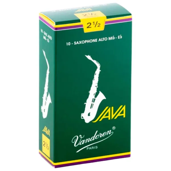 Трость Vandoren Java green 2.5 alto sax Wood / Дерево photo 1