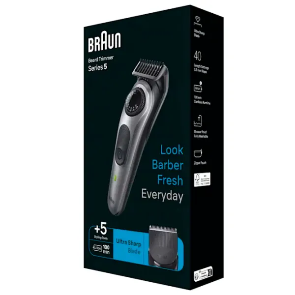 Aparat de ras Braun BT5440 / Black Gray photo 8
