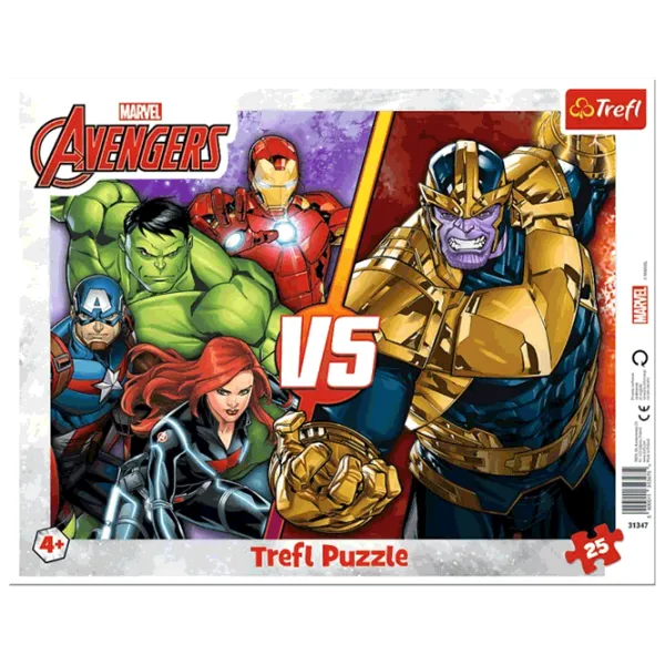 Puzzle Trefl The invincible Avenger's team 4+/ Numărul de piese: 25 photo 1 Puzzle Trefl The invincible Avenger's team 4+/ Numărul de piese: 25 photo 1