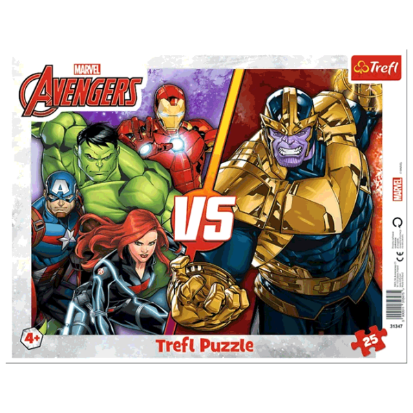 Puzzle Trefl The invincible Avenger's team 4+/ Numărul de piese: 25 photo 1 Puzzle Trefl The invincible Avenger's team 4+/ Numărul de piese: 25 photo 1