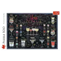 Puzzle Trefl Cocktail Menu 10+/ Numărul de piese: 500 photo 3
